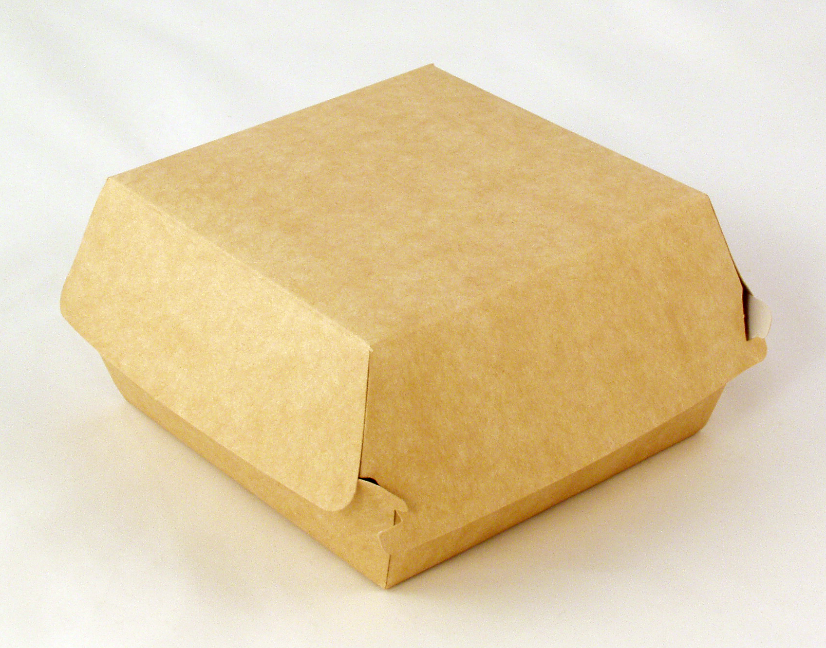 Коробка под бургер. Коробка под сэндвич. Коробка под торт из микрогофрокартона. Готовая упаковка 2